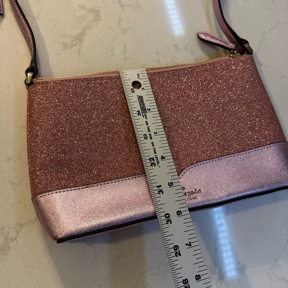 Kate Spade Lola Rose Pink Glitter Crossbody Handbag WKR00081 Beautiful 😍 - Picture 10 of 12